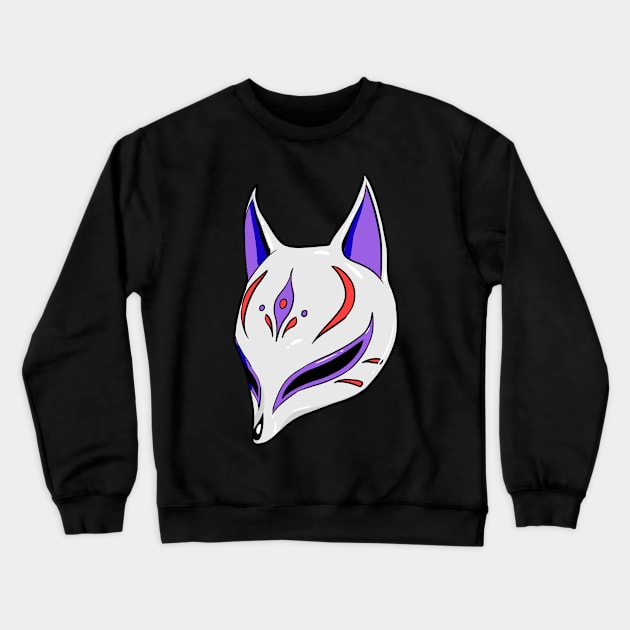 Kitsune mask 3 Crewneck Sweatshirt by Mang Kumis